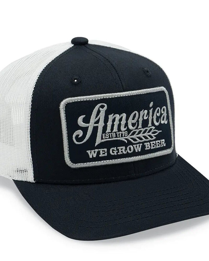 We Grow Beer Hat-Blue/White