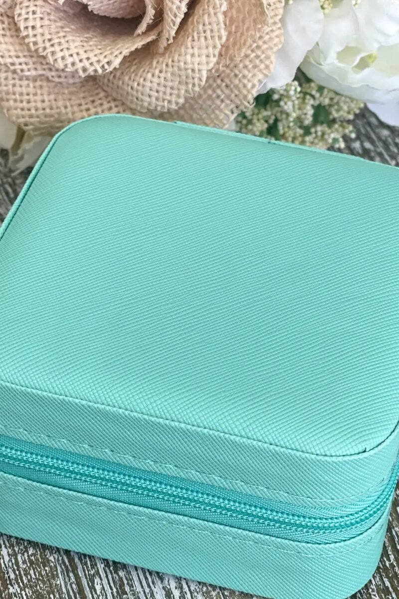 Travel Jewelry Box "Seafoam"