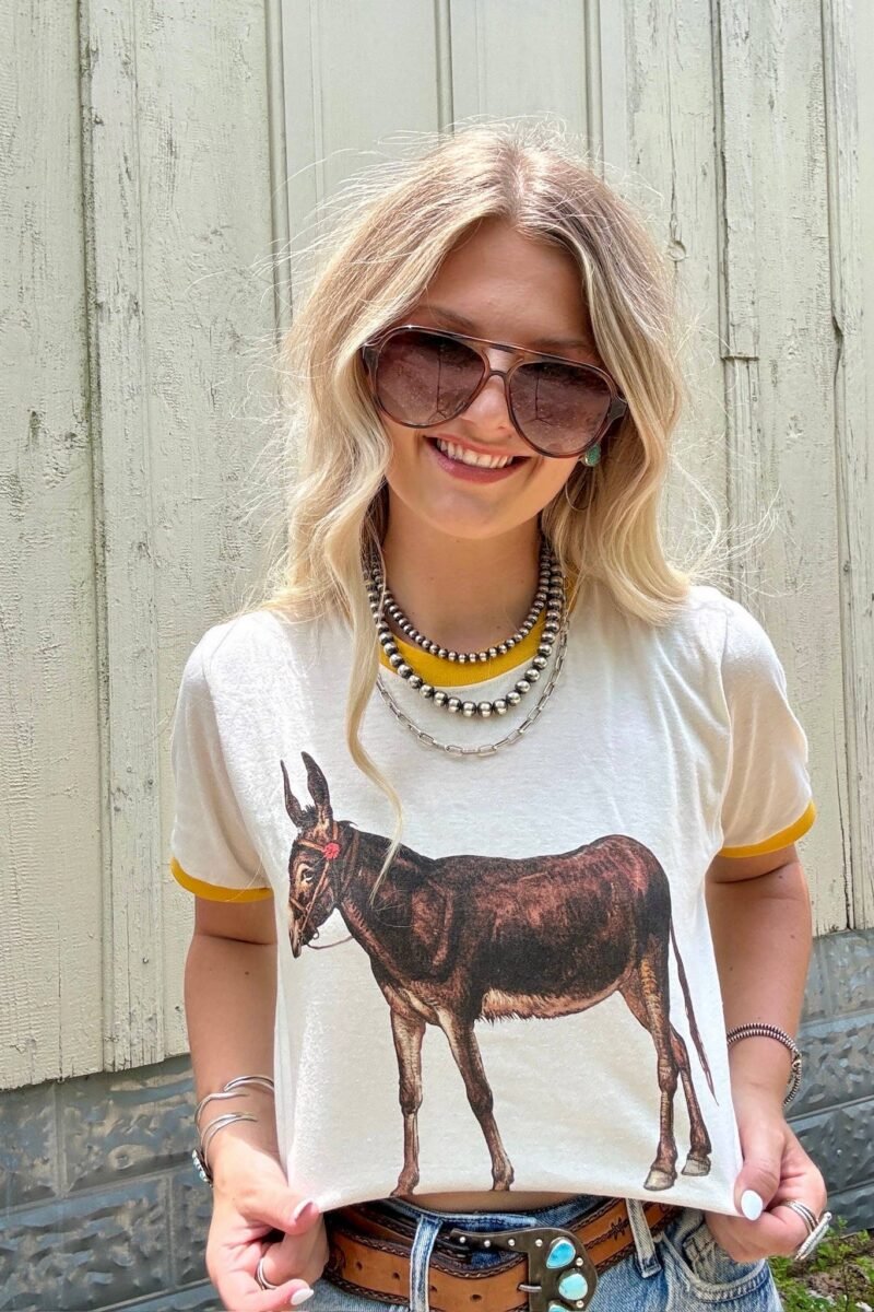 The Vintage Donkey Ringer Tee
