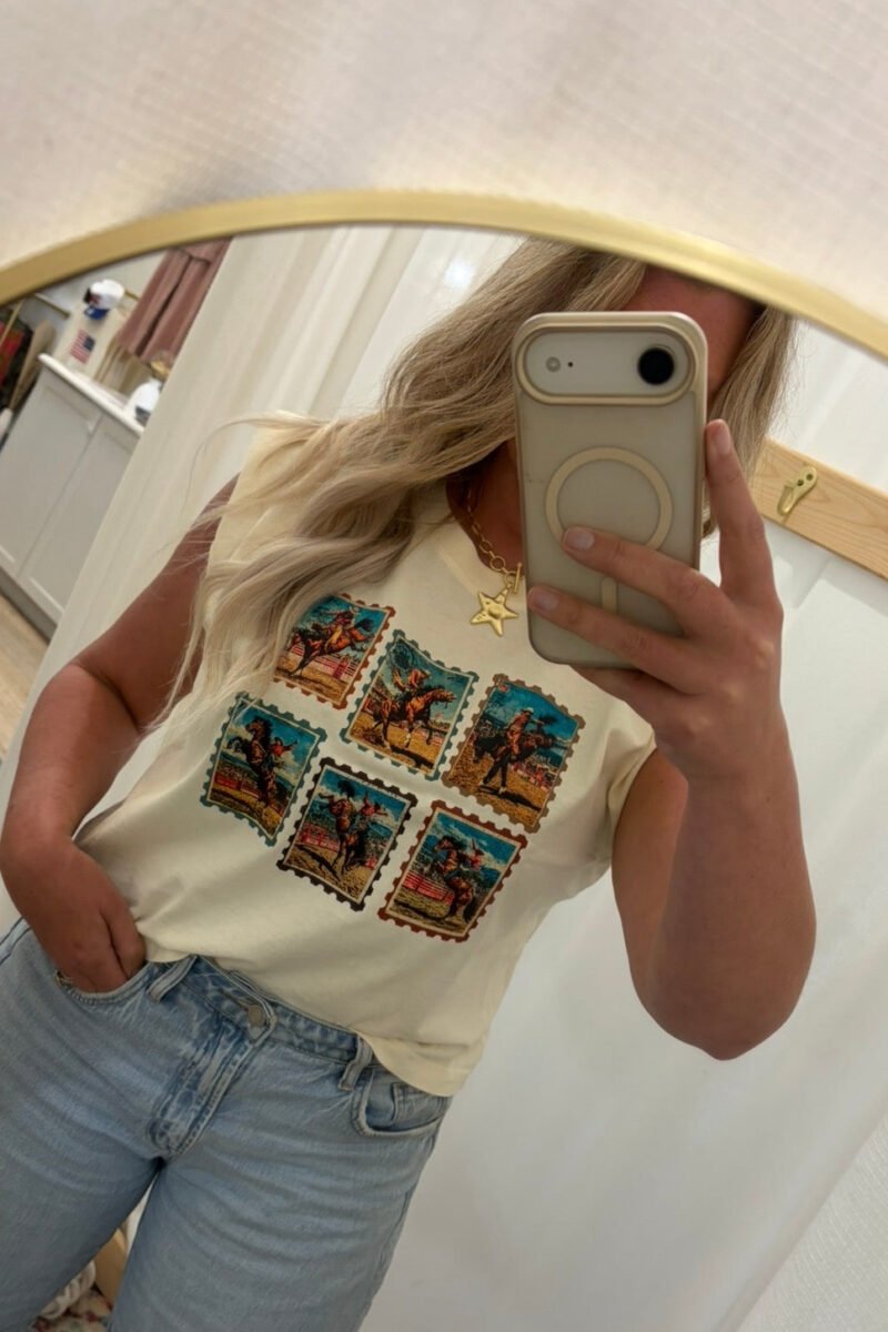 Cowboy Postage Muscle Tank