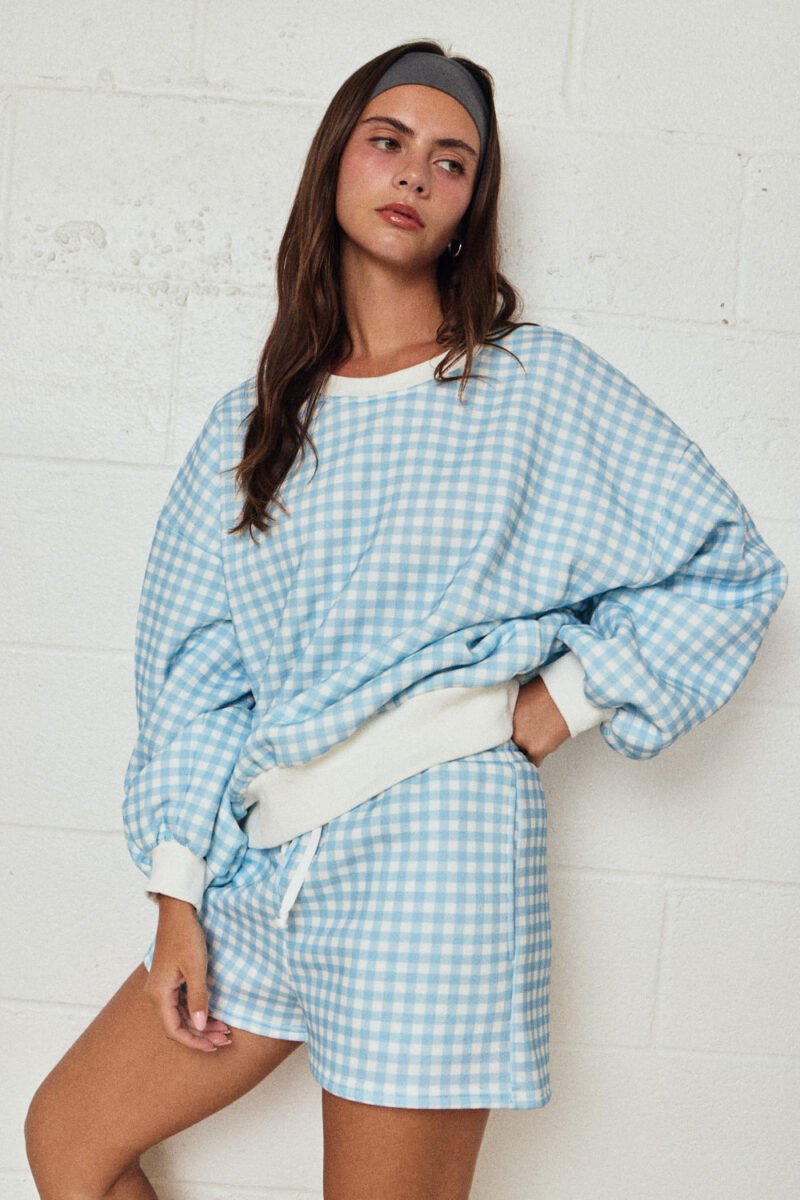 Gingham Lounge Set