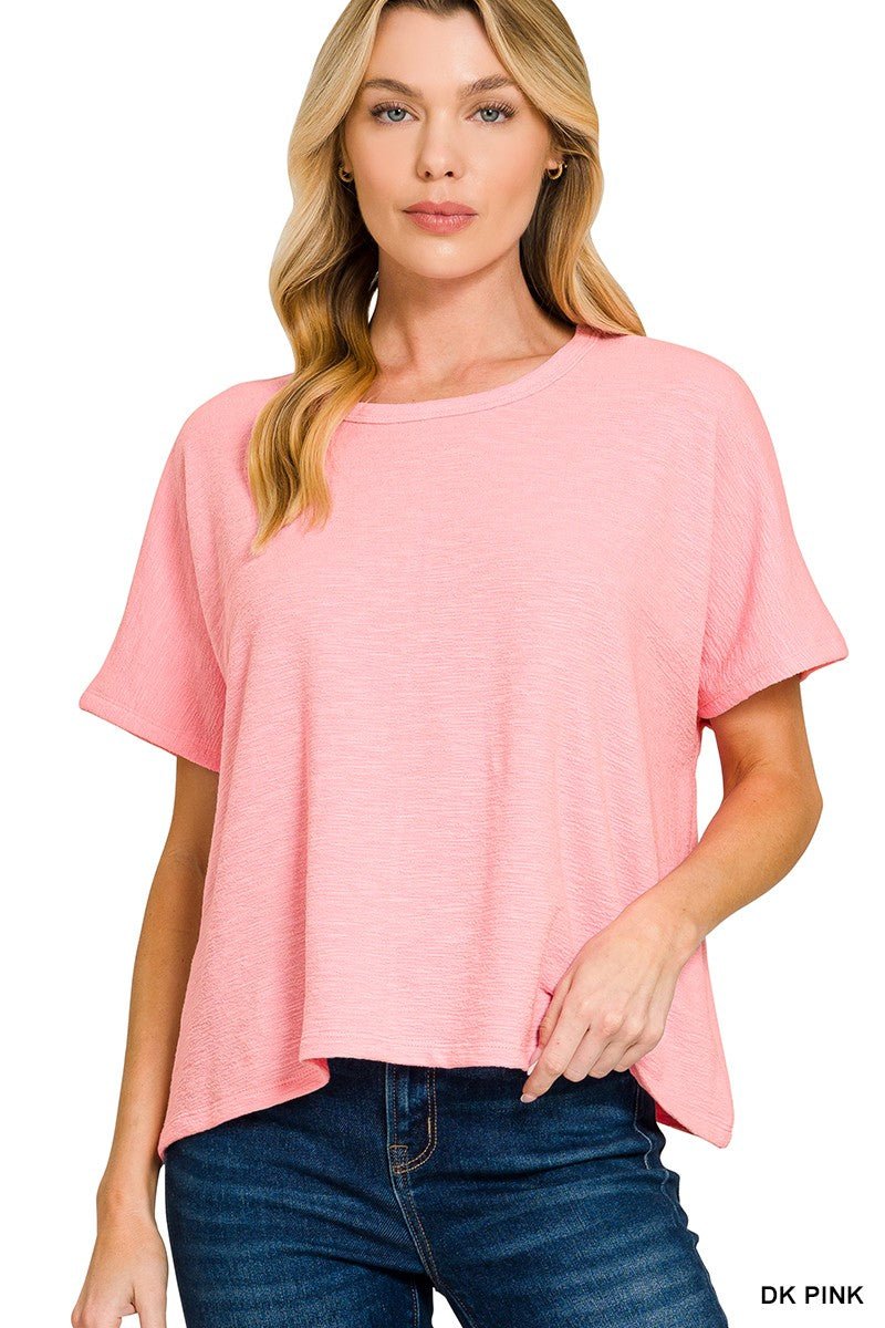 Cotton Slub Oversize Tee