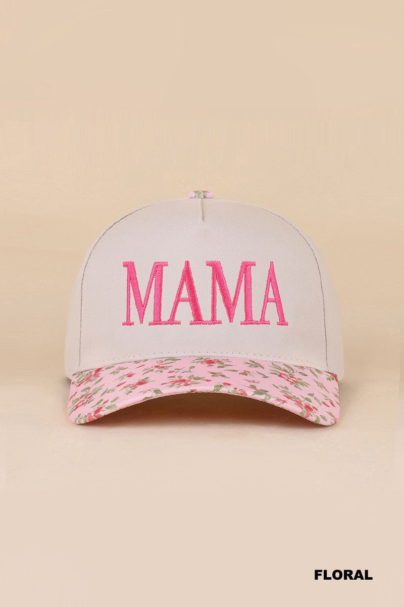Mama Two Tone Canvas Cotton Cap