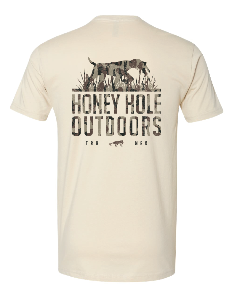 Short Sleeve - Camo Dog - Natural